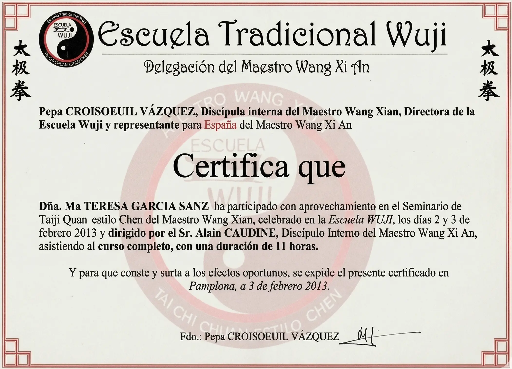 Taiji Quan 2013